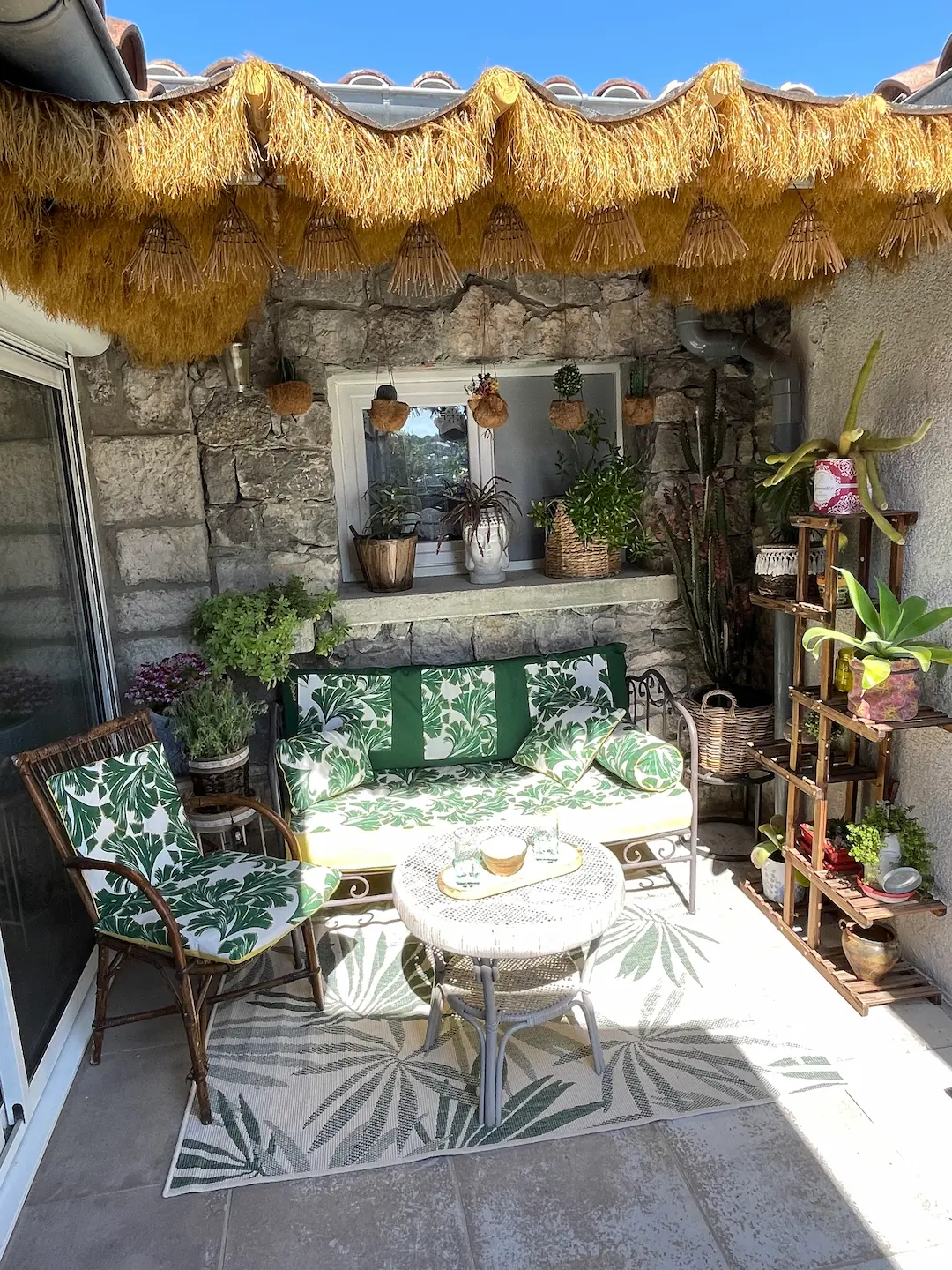 Espace extérieur privatif de la chambre d'hôtes "Escapade à 2" à Ruoms en Sud Ardèche