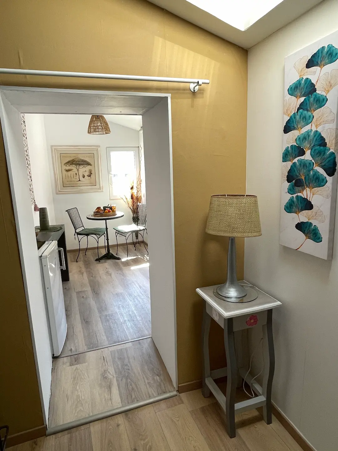 Le salon de la chambre d'hôtes "Escapade à 2" à Ruoms en Sud Ardèche